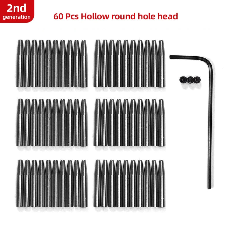 WUTA 2nd Generation Sharp Head Replaceable Pricking Iron Removable Round Hole Punch Leather Craft Chisel DIY Leather Tools