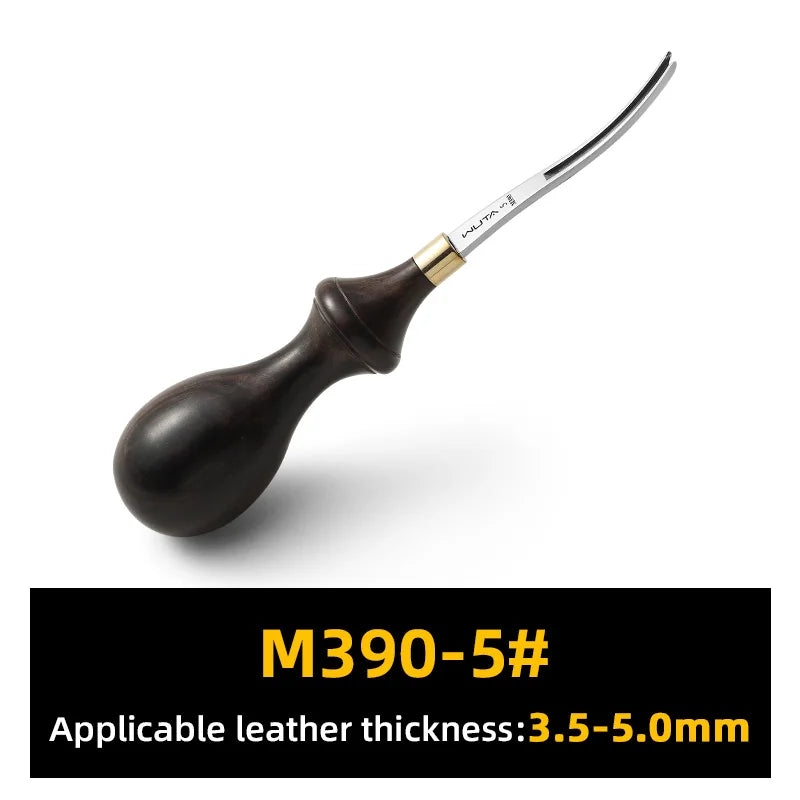 WUTA Leather Edge Beveler PRO Skiving Craft Work Tools M390 Die Steel Ebony Handle Cutter Edger Creaser Skiver available 6Size