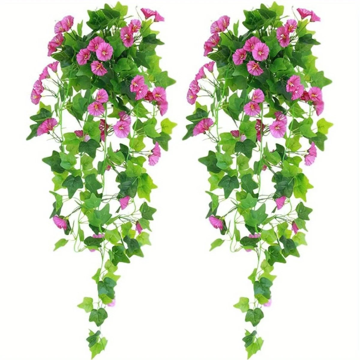 2 件 Artificial Hanging Flowers Morning Glories