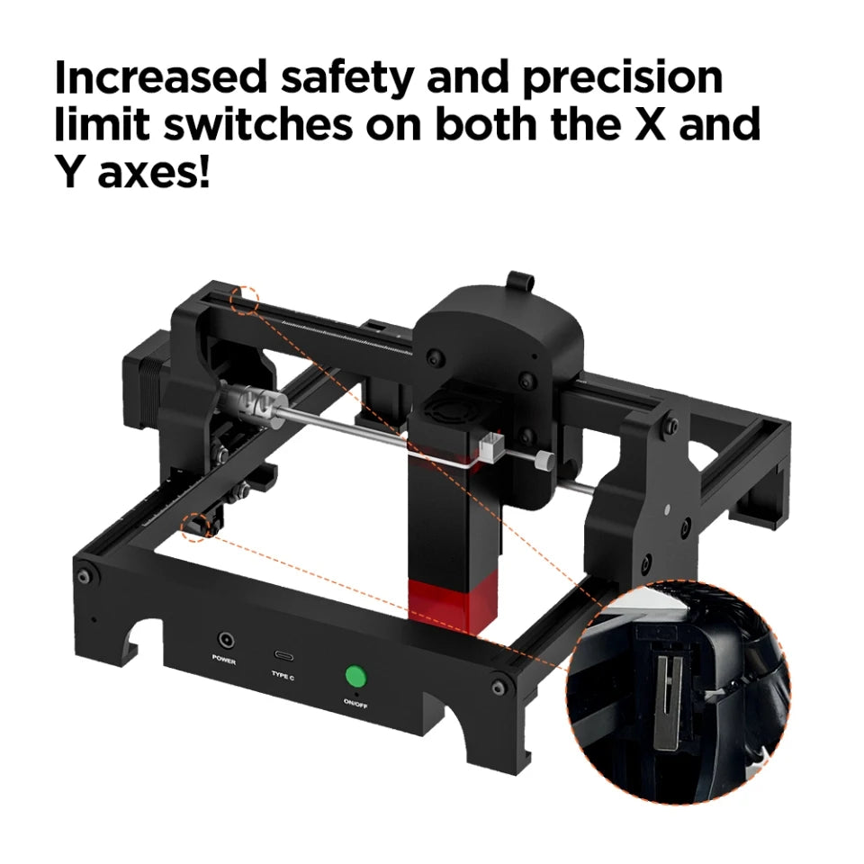 ACMER S1 Laser Engraver Mini Portable Laser Engraving Machine For Cutting Wood Painted Metal Acrylic Glass Leather CNC Machine