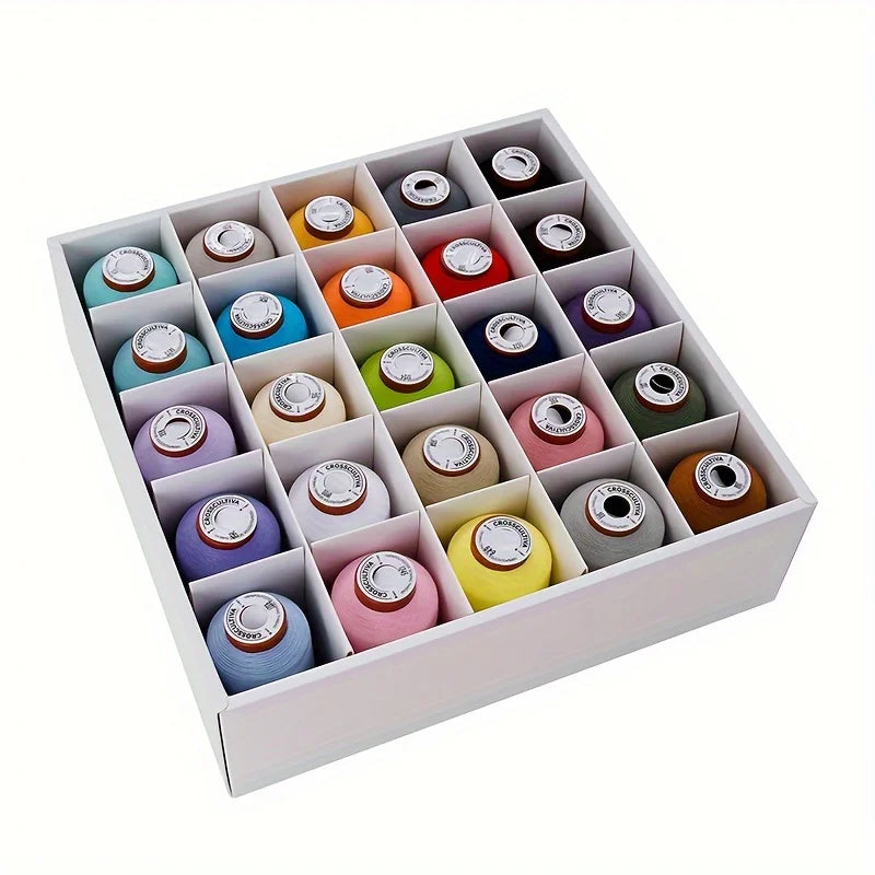 Sewing Threads Kits, 25 Colors 1100 Yards Per Spools, Polyester Sewing Thread Hand and Machine Sewing for Serger, Overlock,