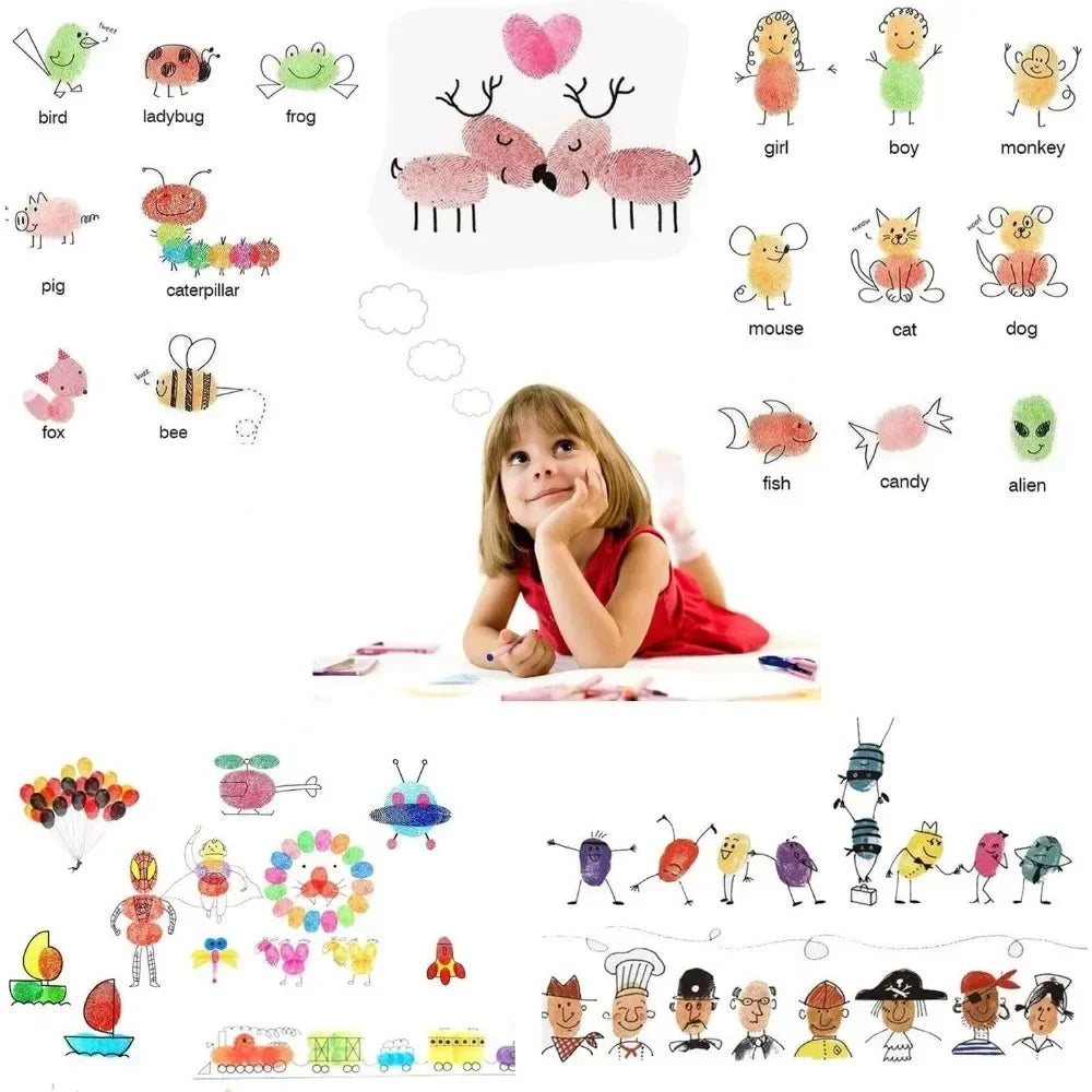 20 color ink stamp pad, washable craft stamp pad color rubber stamp