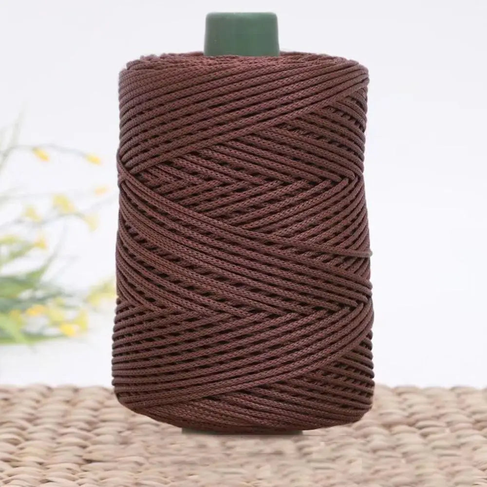 3mm Handmade Ice Rope Thread DIY Hook Cushion Beginners Crochet Yarn Hat Shoes Woven Hand Knitting Bag Hand Knitting Yarn 2055