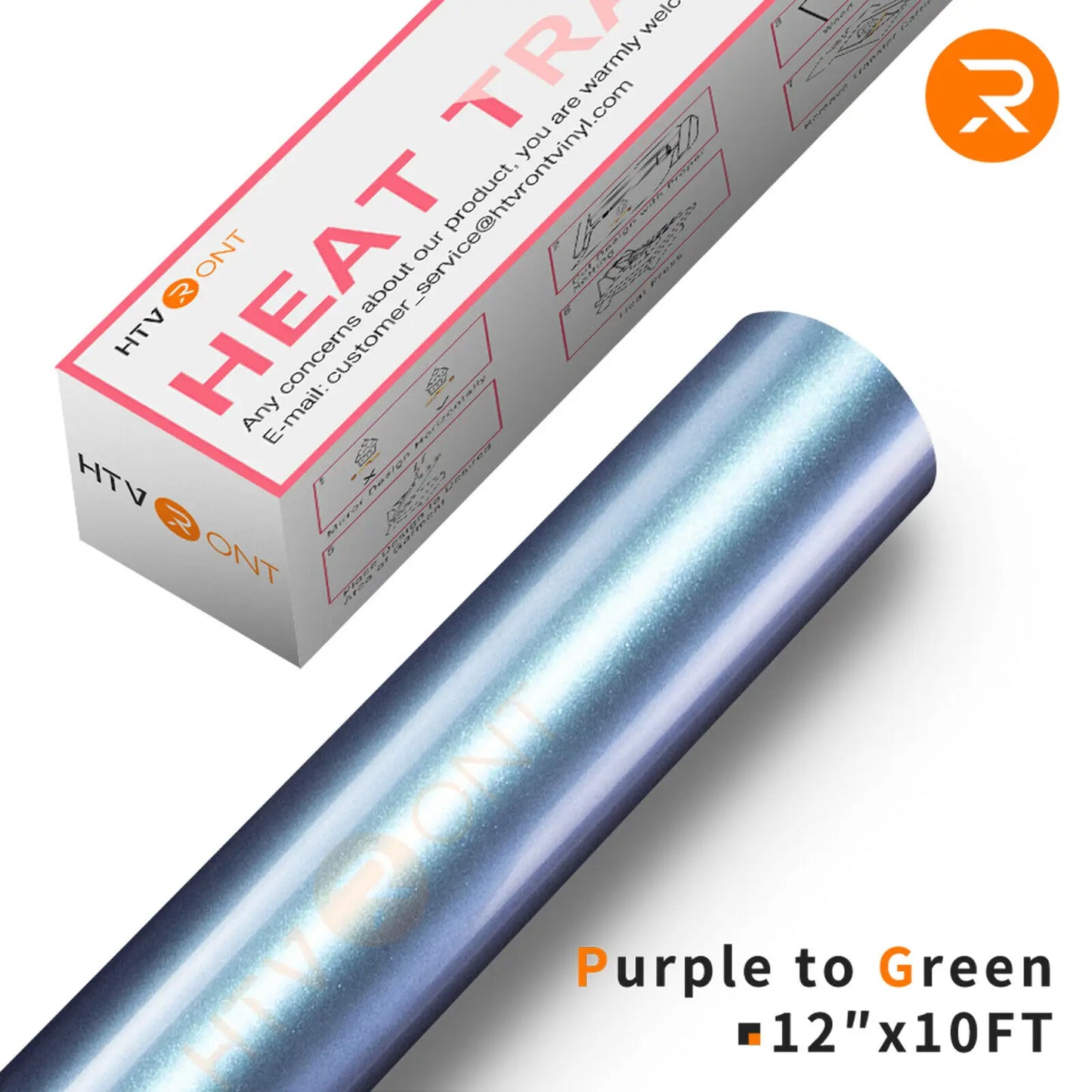 HTVRONT 30x300cm Chameleon Gradient Color Heat Transfer Vinyl Roll Permanent HTV Vinals for Cricut T-shirt Printing
