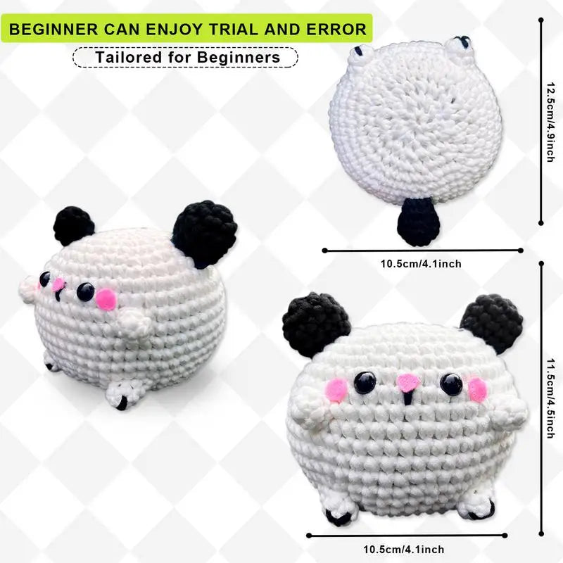 Crochet Kit For Beginners Beginners Crochet Kit With Yarn Knitting Kit Small Craft Keychain Pendant Puppy Doll Knitting Set For