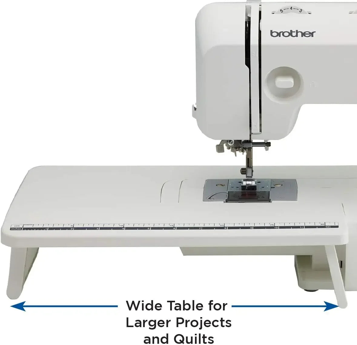Sewing and Quilting Machine XR3774 37 Built-in Stitches Wide Table 8 Included Sewing Feet Automatic Needle Threader