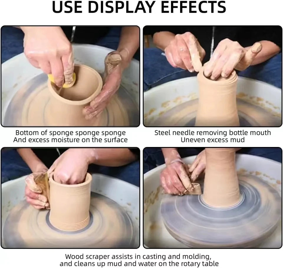 8Pcs/Set Clay Tools DIY Ceramics Molding Tools Wood Knife Pottery Tool Set Clay Sculpting Kits Carving Ceramic Tools Practical