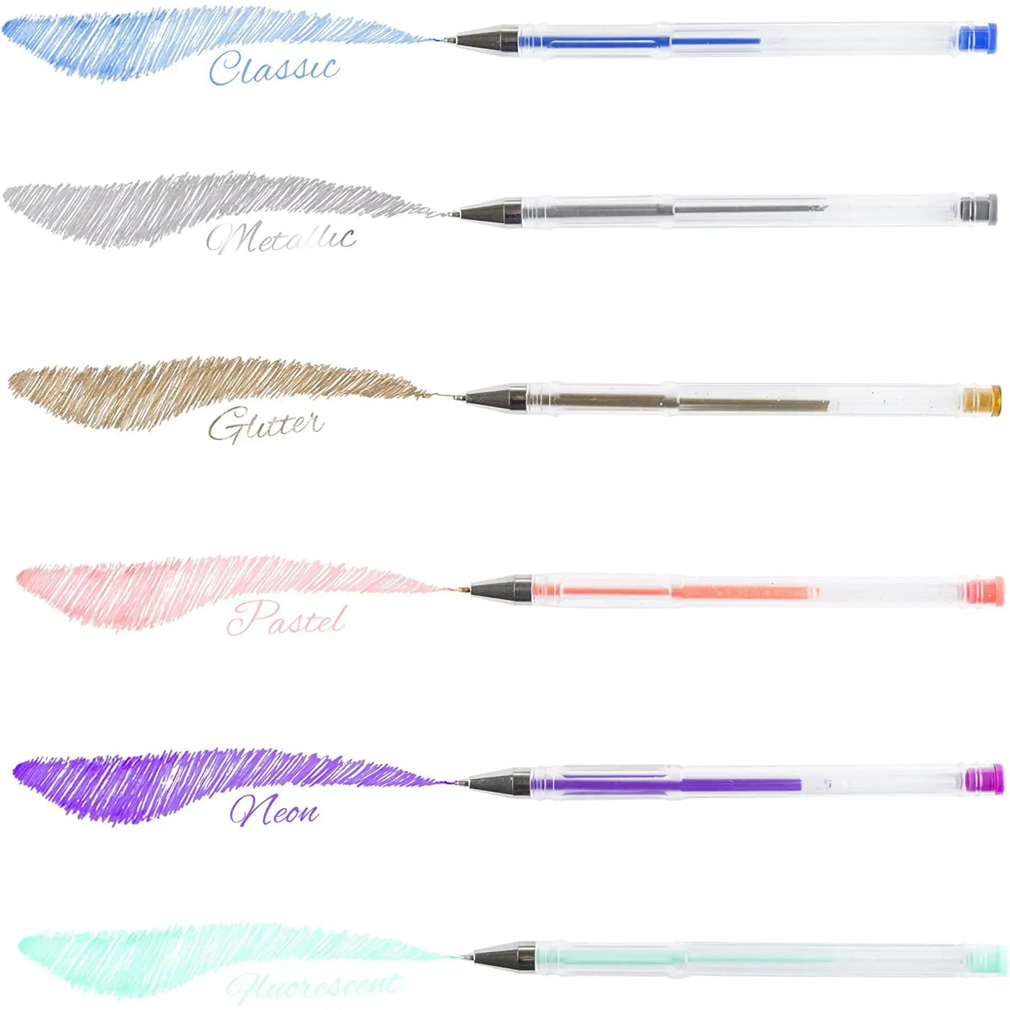 Artist Grade Color Gel Pen Set 100-Count for Adult Coloring Scrapbooking Doodling Comic Animation