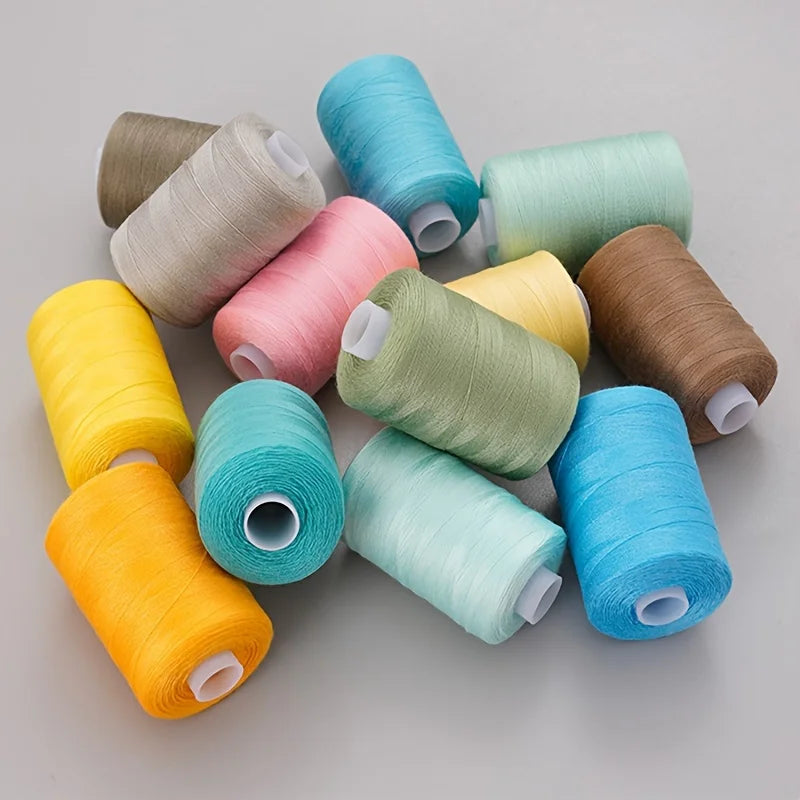 Sewing Thread 36 Polyester Thread for Sewing Machine, Hand Stitching, Quilting Set of 1000 yds Per Spool All Purpose