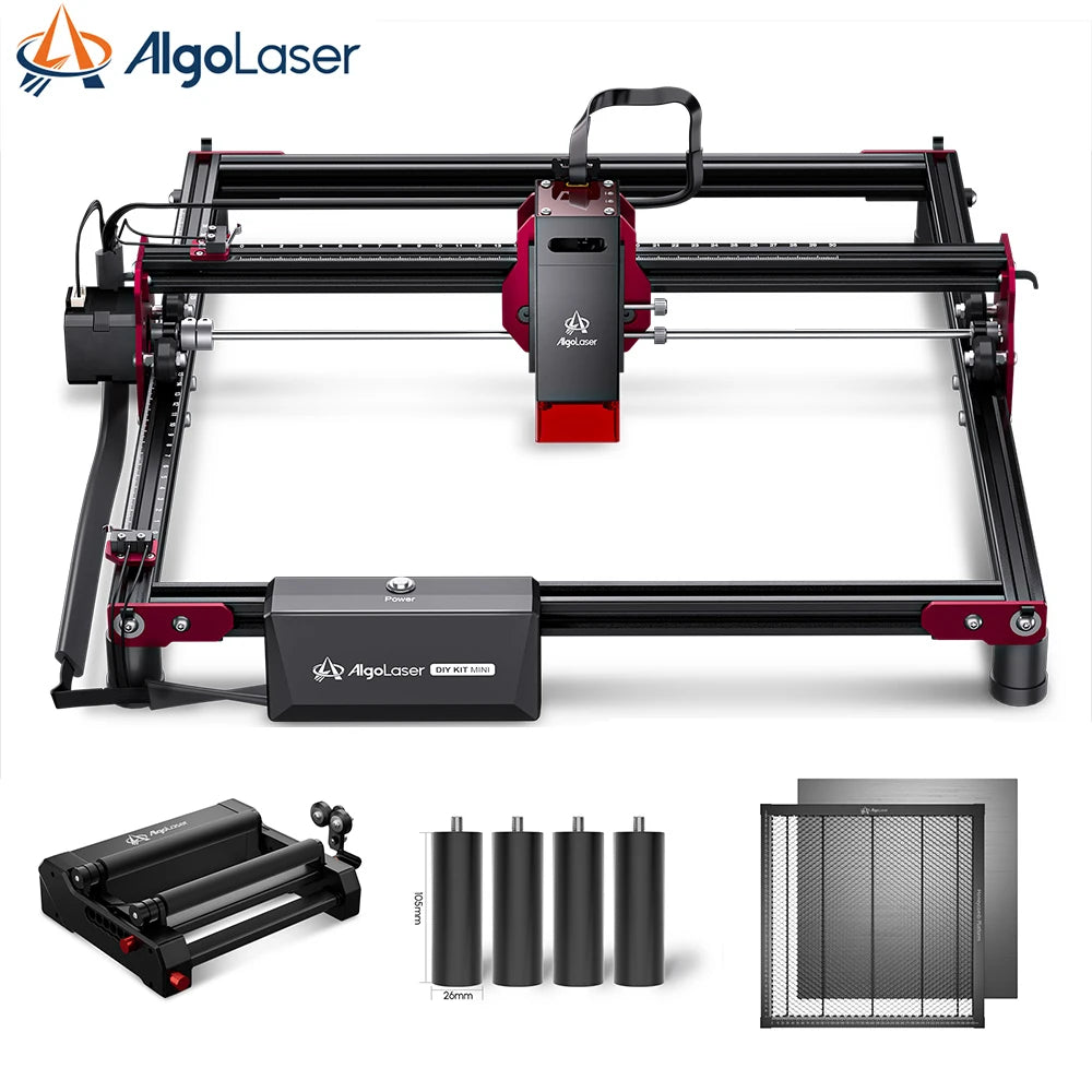 Algolaser DIY Mini 5W Laser Engraver Cutter 315*300MM Portable Logo Printer Woodworking Tools CNC Machine Offline Control Marker