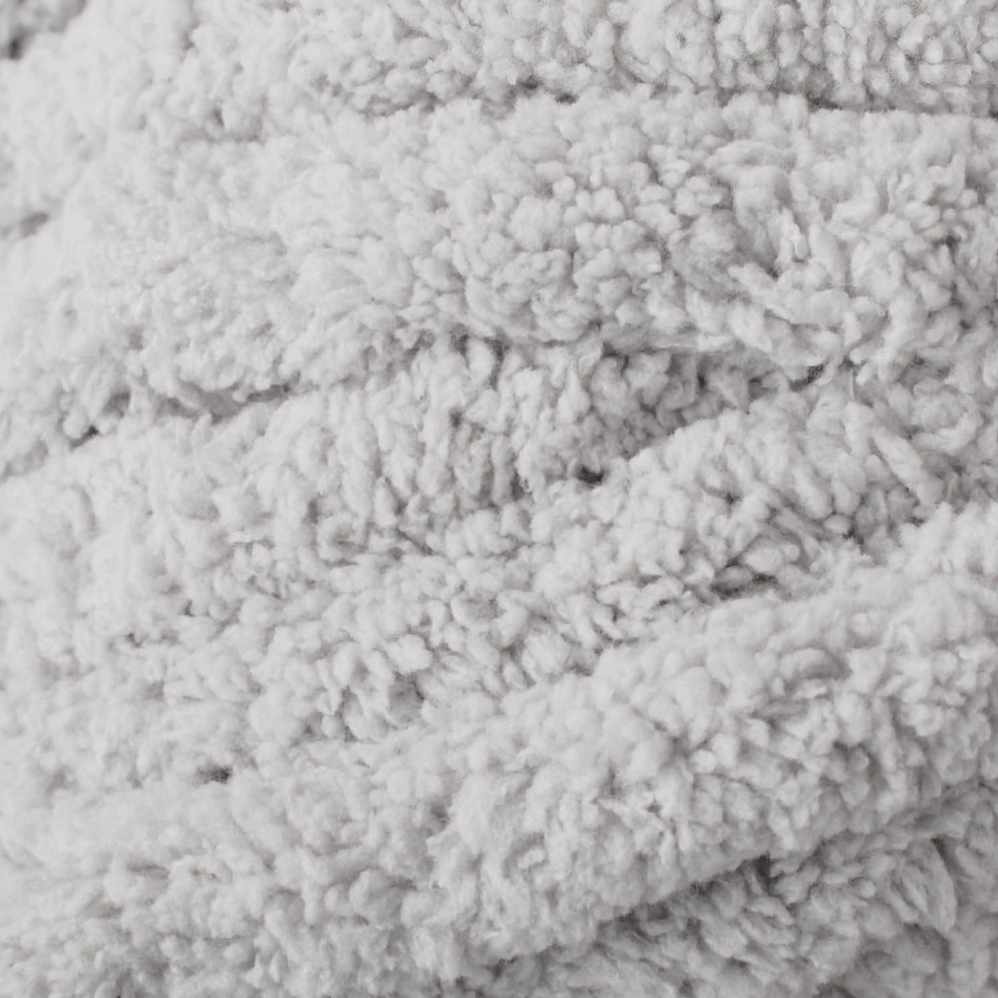 Chunky Chenille Yarn, 31.7 yd, Soft Silver, 100% Polyester, Super Bulky, 0.5 lb
