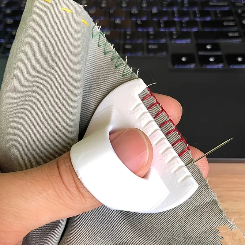 Easy-Grip 3D Printed Sewing Tool for Beginners & Seniors - 4mm Spacing Plastic Hand Sewing Aid, Prevents Skipping Stitches