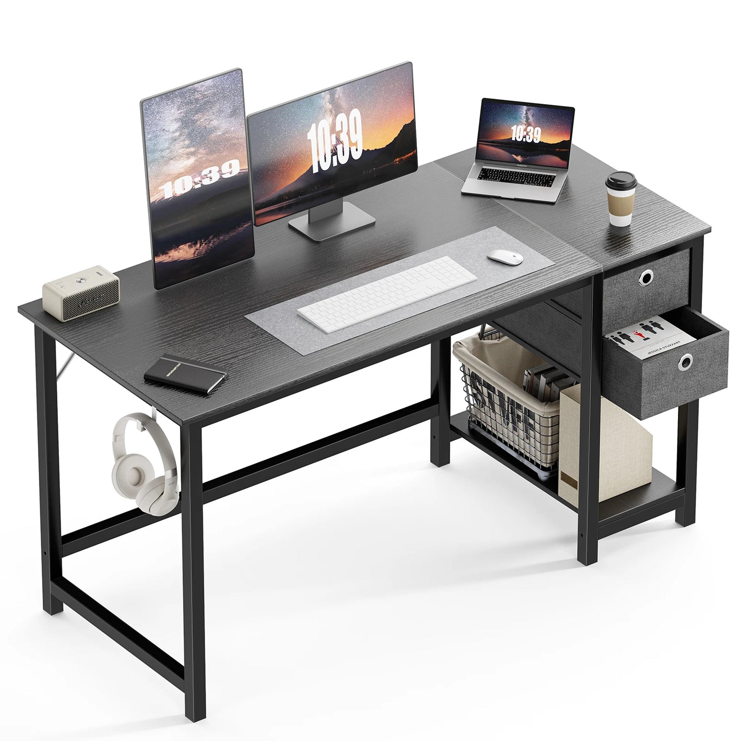 JHK Computer Desk With Drawers