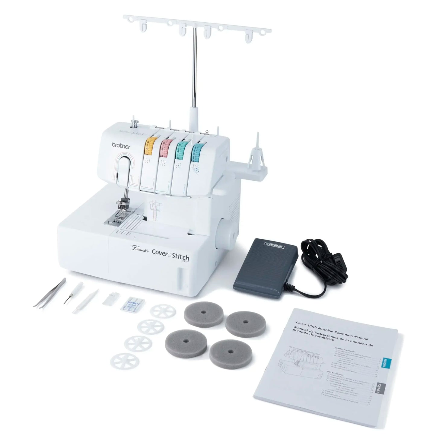 Cover Stitch Serger 2340CV Sturdy Included Snap-on Presser Feet