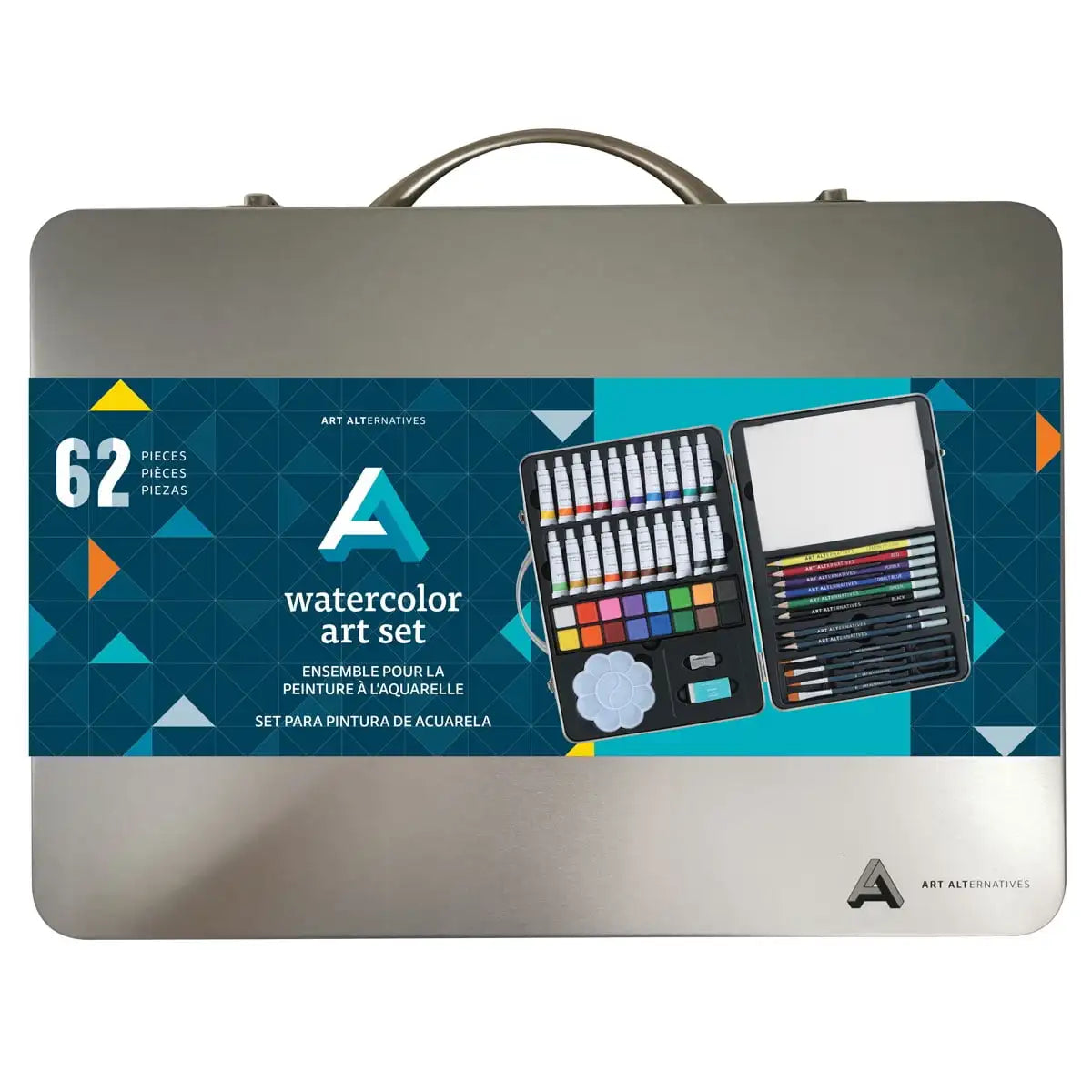Art Alternatives 62-Piece Watercolor Art Set For Beginners