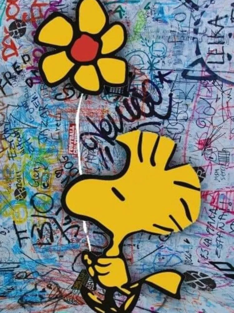 Diamond Art Painting Kit Cartoon Kawaii Snoopy Cute Dog Graffiti Comic Embroidery Mosaic Cross Stitch Home Decor Children's Gift