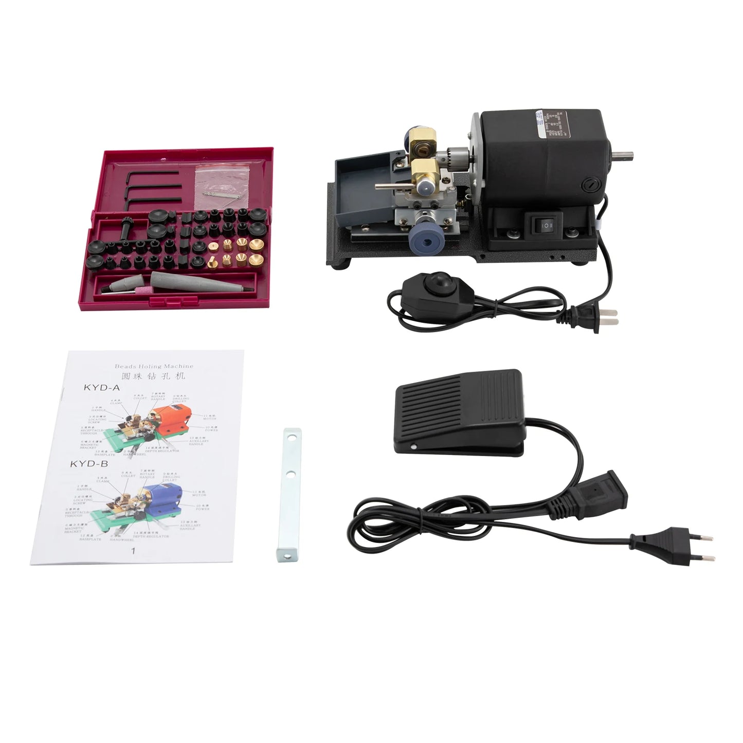 480W Pearl Drilling Machine Set Amber Pearl Driller Shell Coral Drill Tool DIY Machine Green/Black