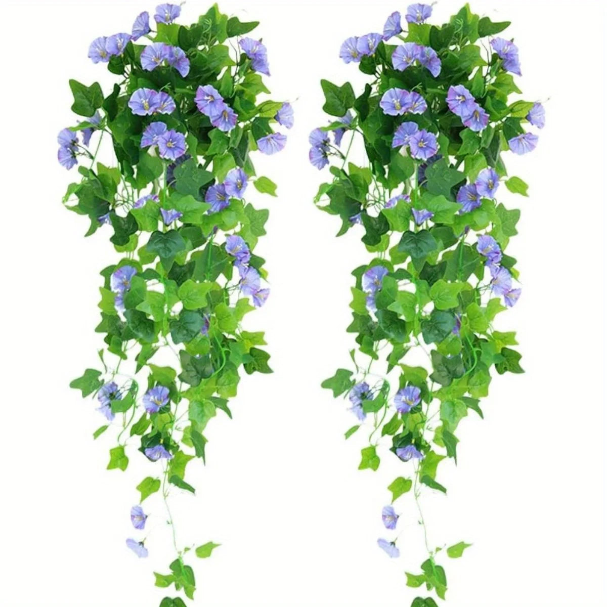 2 件 Artificial Hanging Flowers Morning Glories