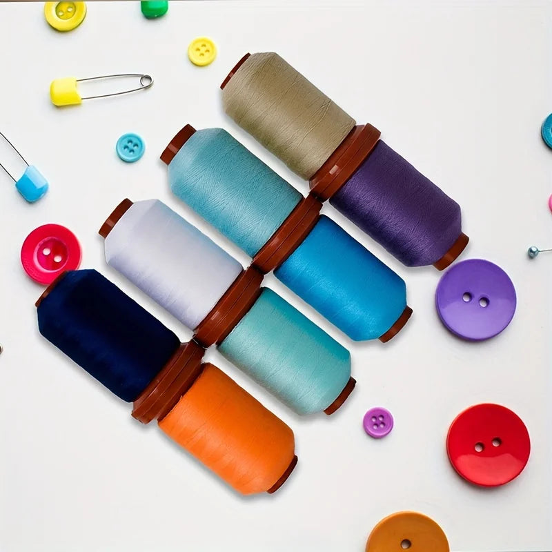 Sewing Threads Kits, 25 Colors 1100 Yards Per Spools, Polyester Sewing Thread Hand and Machine Sewing for Serger, Overlock,