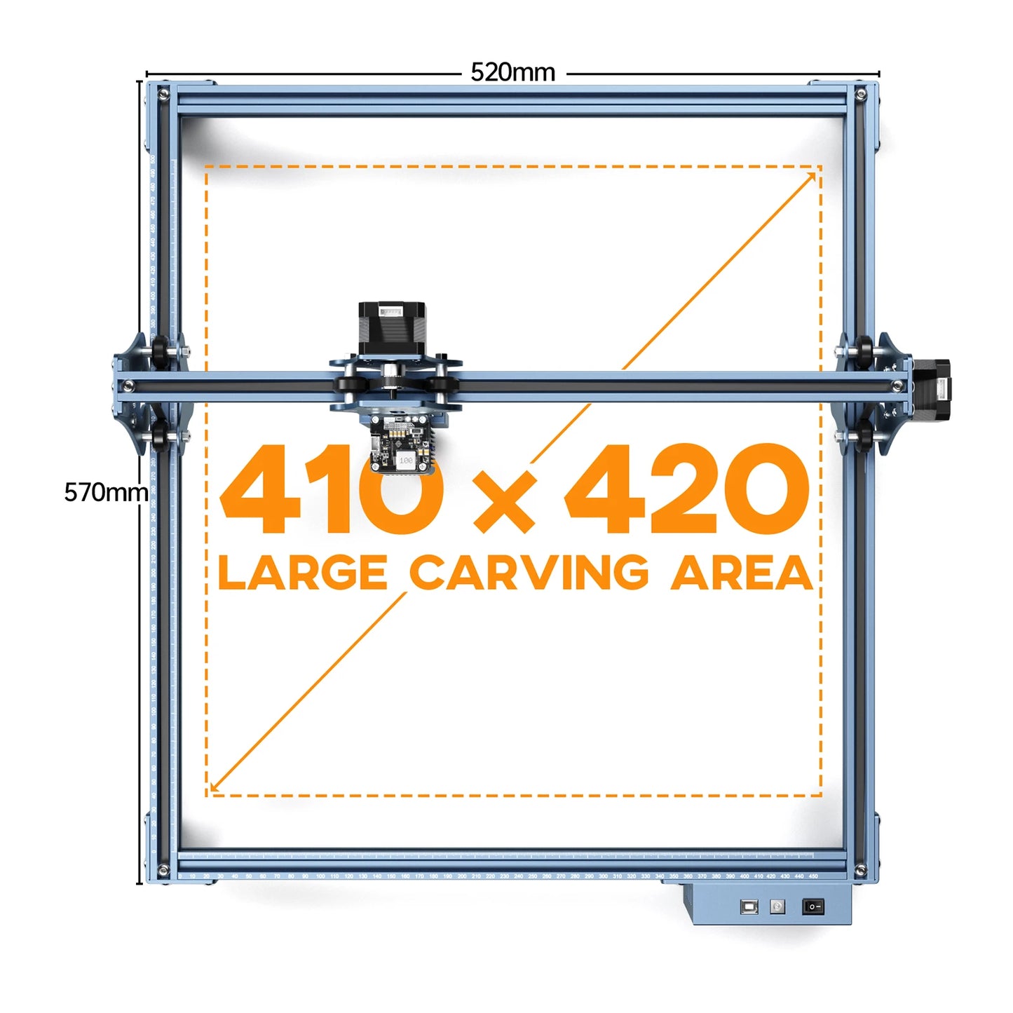 S9 Laser Engraving Machine Ultra-thin Laser Beam Shaping Technology High-precision Wood Acrylic Laser Engraver Cutting