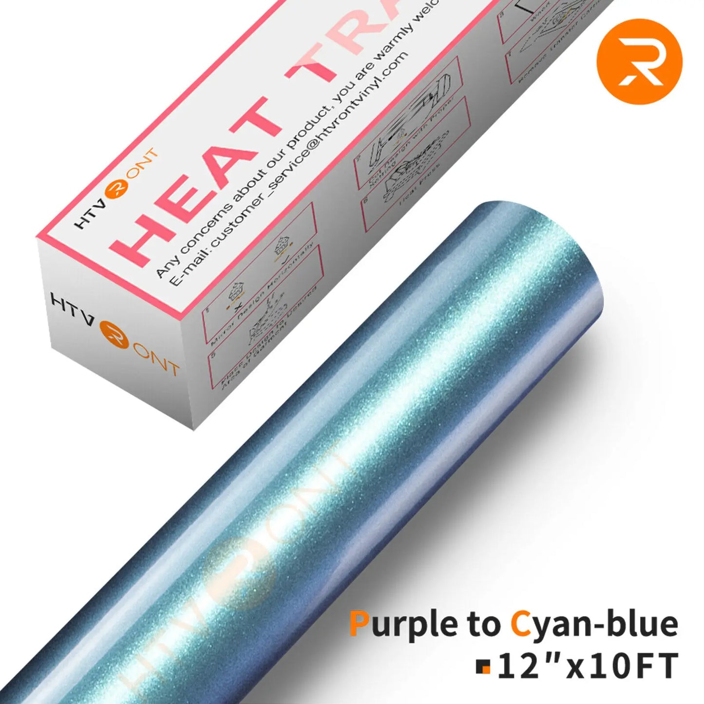 HTVRONT 30x300cm Chameleon Gradient Color Heat Transfer Vinyl Roll Permanent HTV Vinals for Cricut T-shirt Printing