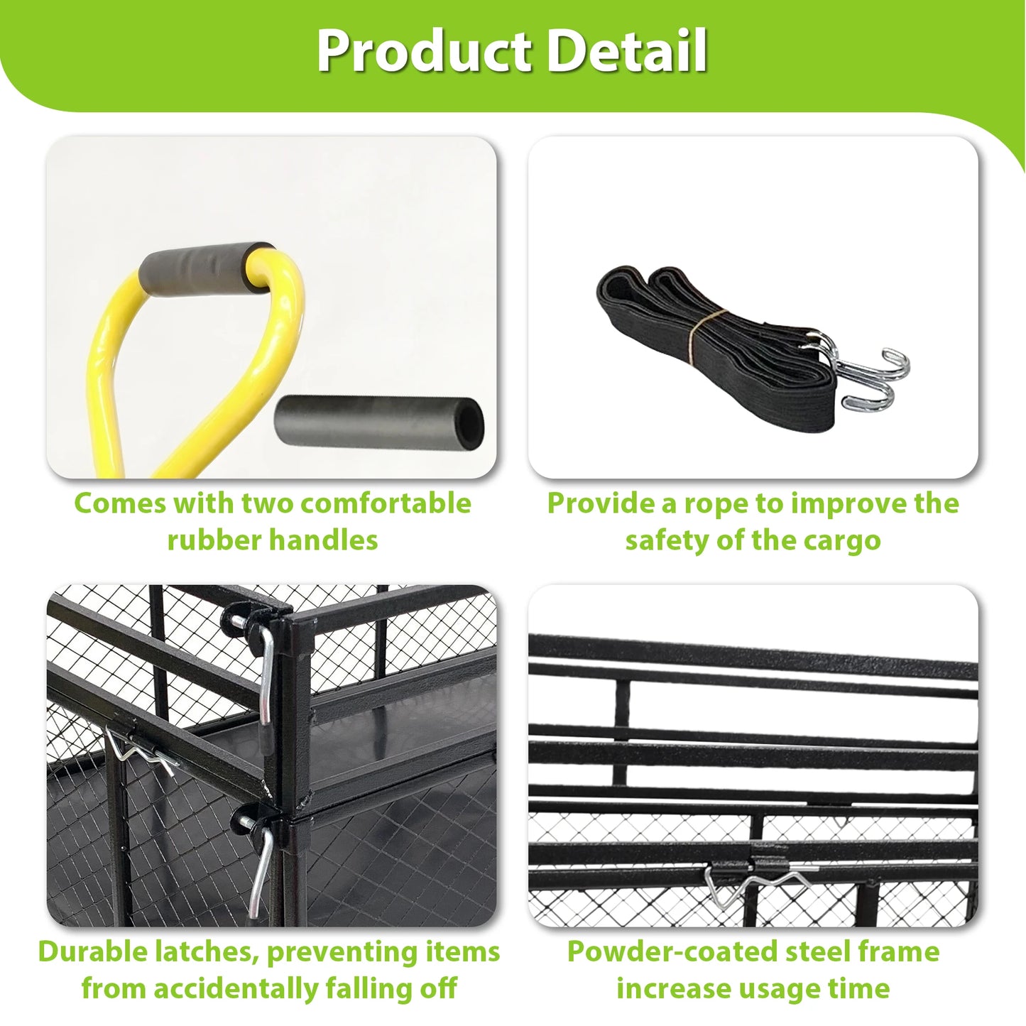 LZBEITEM Steel Garden Cart