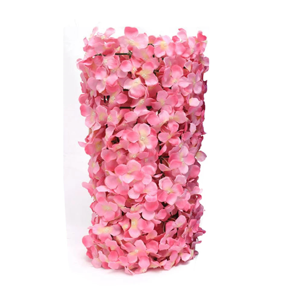 10 PCS Pink Flower Wall Panels Artificial Flower Wall Mat Silk Rose Flower Panels for Flower Wall Decor Party Wedding Bridal