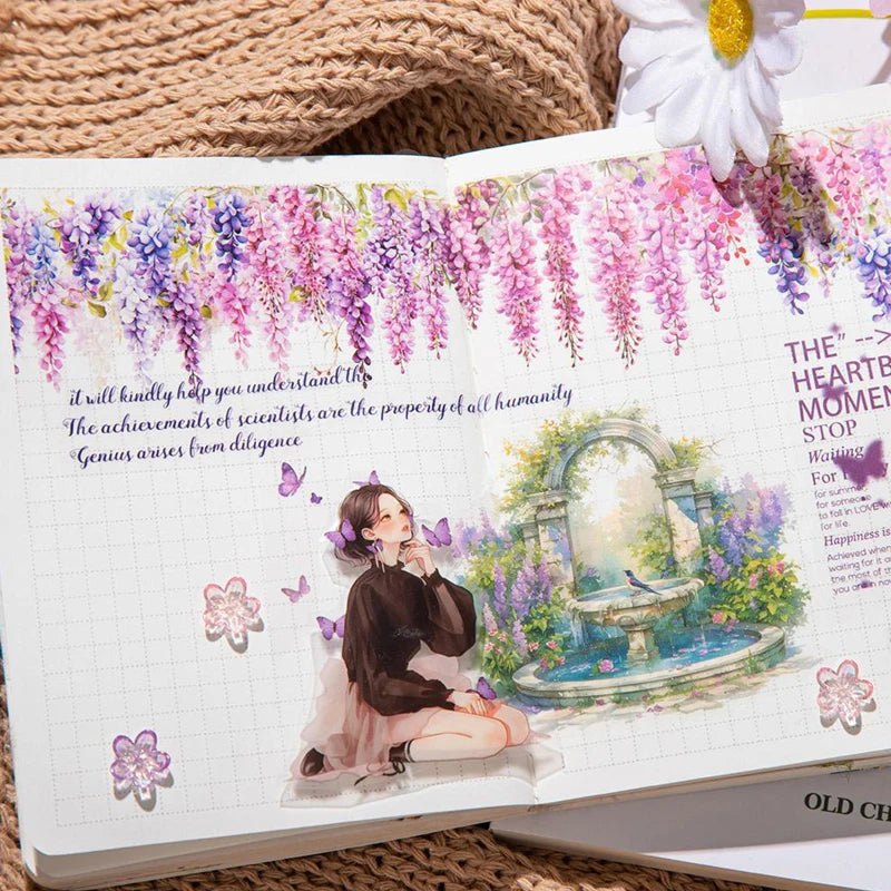 ,Flower, Branch, Leaf, Vine Theme Tape, Scrapbook, Photo Frame, Diary, Decorative Sticker Tape 200cm/roll,