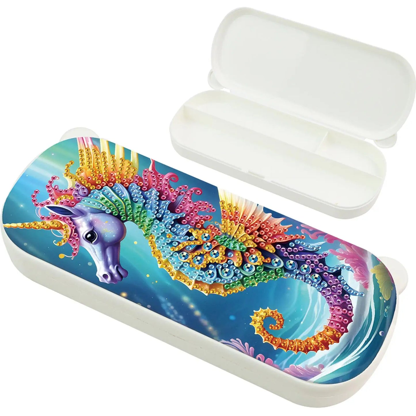 DIY Diamond Art Painting Pencil Box Kits Multifunctional Storage Box Diamond Art Pencil Box for Office and Home Desk Accessories