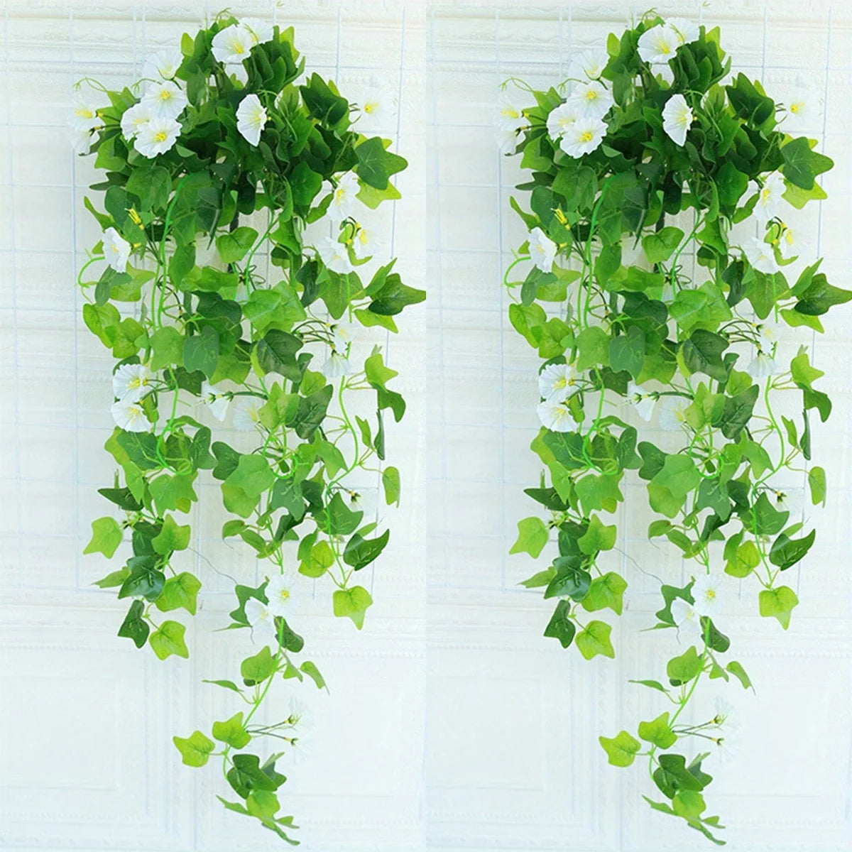 2 件 Artificial Hanging Flowers Morning Glories