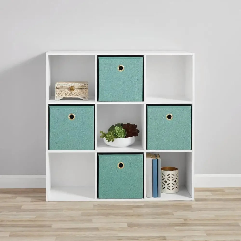 9-Cube Storage Organizer White- Multi-functional 11" Cube Shelves Organize Office Supplies Craft Supplies Photos