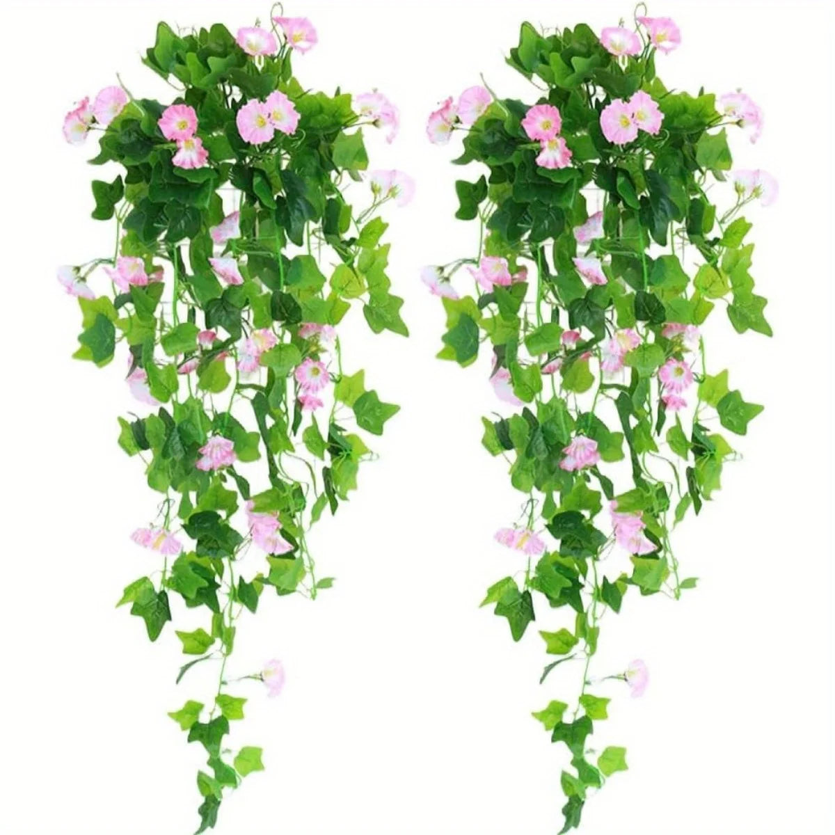 2 件 Artificial Hanging Flowers Morning Glories