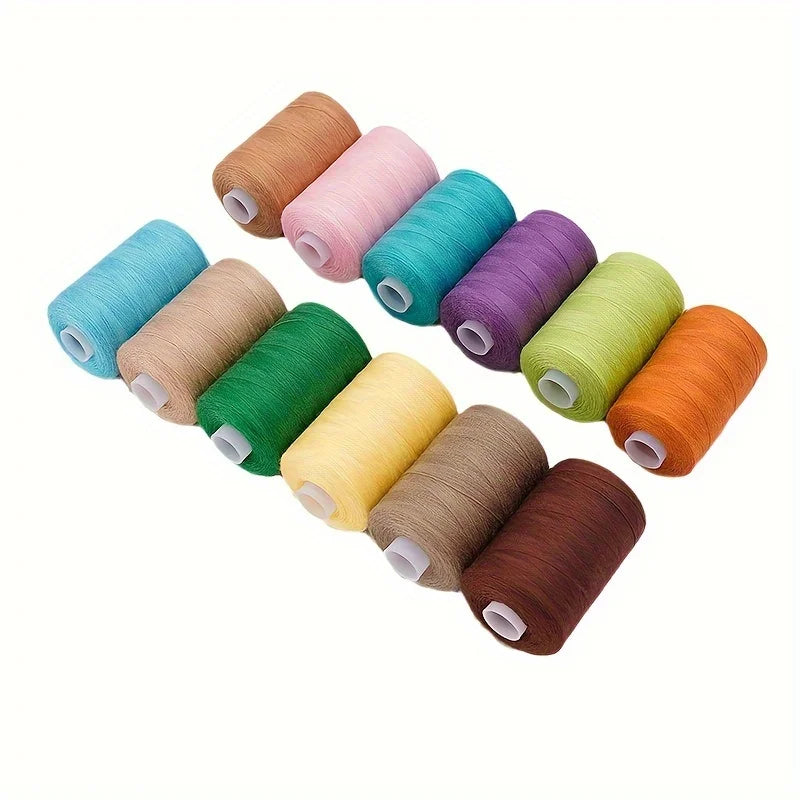 Sewing Thread 36 Polyester Thread for Sewing Machine, Hand Stitching, Quilting Set of 1000 yds Per Spool All Purpose