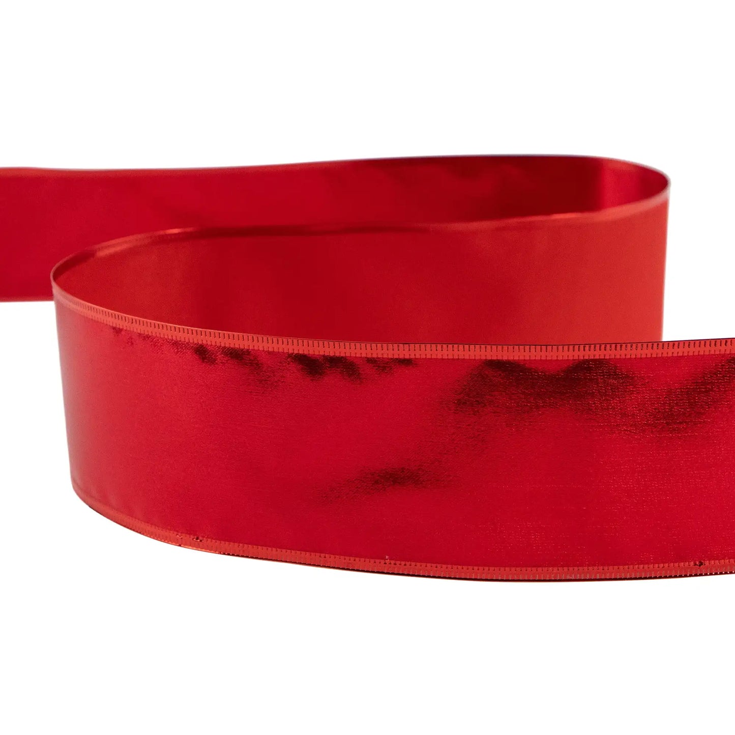 Shimmering Red Wired Craft Christmas Ribbon 2.5 X 10 Yards