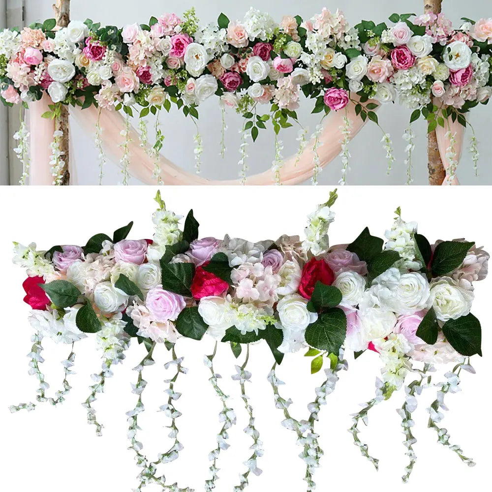 Artificial Silk 3D Flowers, Includes Rose, Peony, Green Ball, Bean Vine
