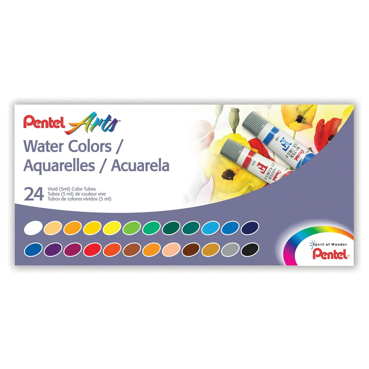 Pentel Watercolor Set, 24-Colors
