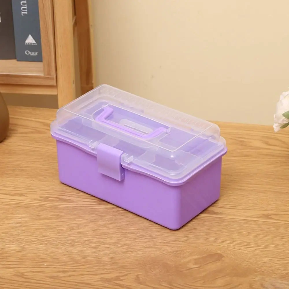 2/3 Layers Foldable Large Capacity Storage Box Multifunctional Plastic Portable Box