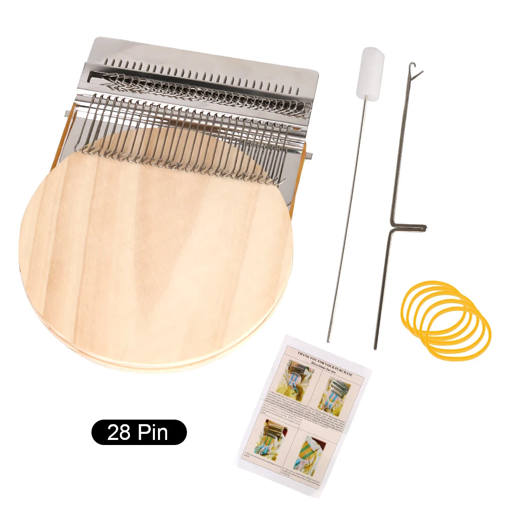Knitting Tools Knitting Tools For Mending Clothes and Jeans Small Frame Hand Tapestry Wood Loom Weaving Frame Small Loom Darning Machine