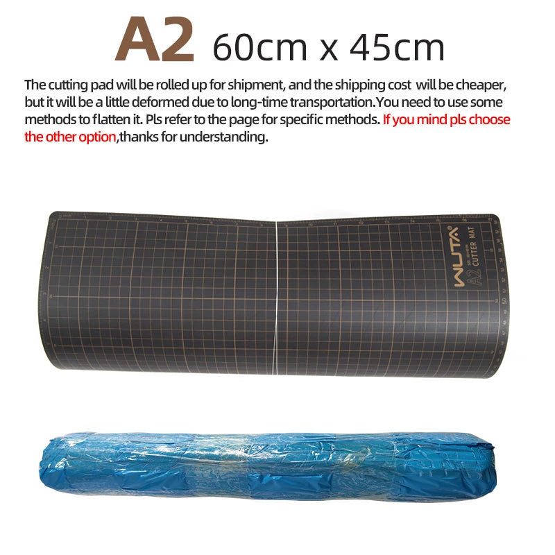 WUTA New Fabric Cutting Mat, Leather Cutting Board A1 A2 A3 A4 A5 Professional Self Healing Quality Double-Sided  Craft Tool Set