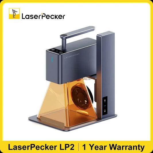 LaserPecker Laser Engraver 2k 450nm Portable Laser Engraving Machine For Paper Cutting wood bamboo Leather Colored Glass LP2
