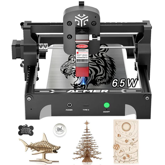 ACMER 6.5W Laser Engraver Wood Engraving Machine DIY Pre-assembled For Beginner Logo DIY CNC Laser Cutter
