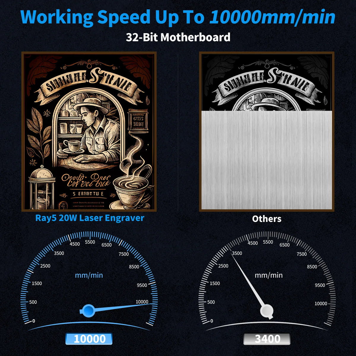 LONGER 20W Laser Engraver & Cutter 400x365mm WiFi Touchscreen Laser Engraving Machine for Wood Acrylic Leather Metal DIY Workshop LightBurn LaserGRBL Compatible