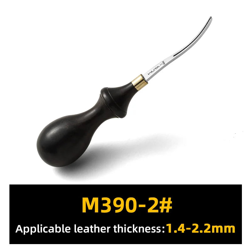 WUTA Leather Edge Beveler PRO Skiving Craft Work Tools M390 Die Steel Ebony Handle Cutter Edger Creaser Skiver available 6Size