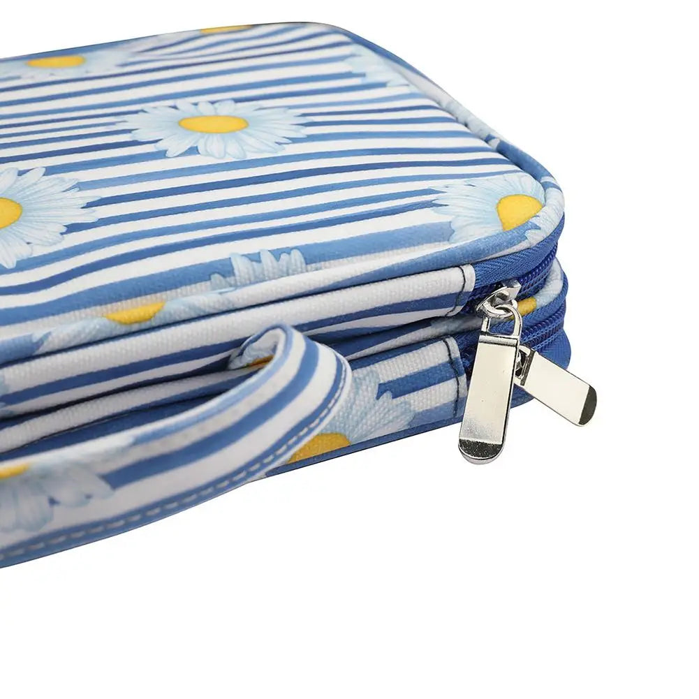 Knitting Needles Case Travel Pouch Organizer Storage Bag for Circular Knitting Needles Scissors Crochet Hooks Sewing Accessories