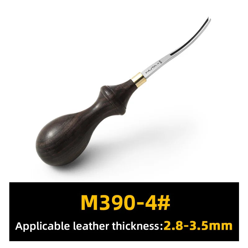 WUTA Leather Edge Beveler PRO Skiving Craft Work Tools M390 Die Steel Ebony Handle Cutter Edger Creaser Skiver available 6Size