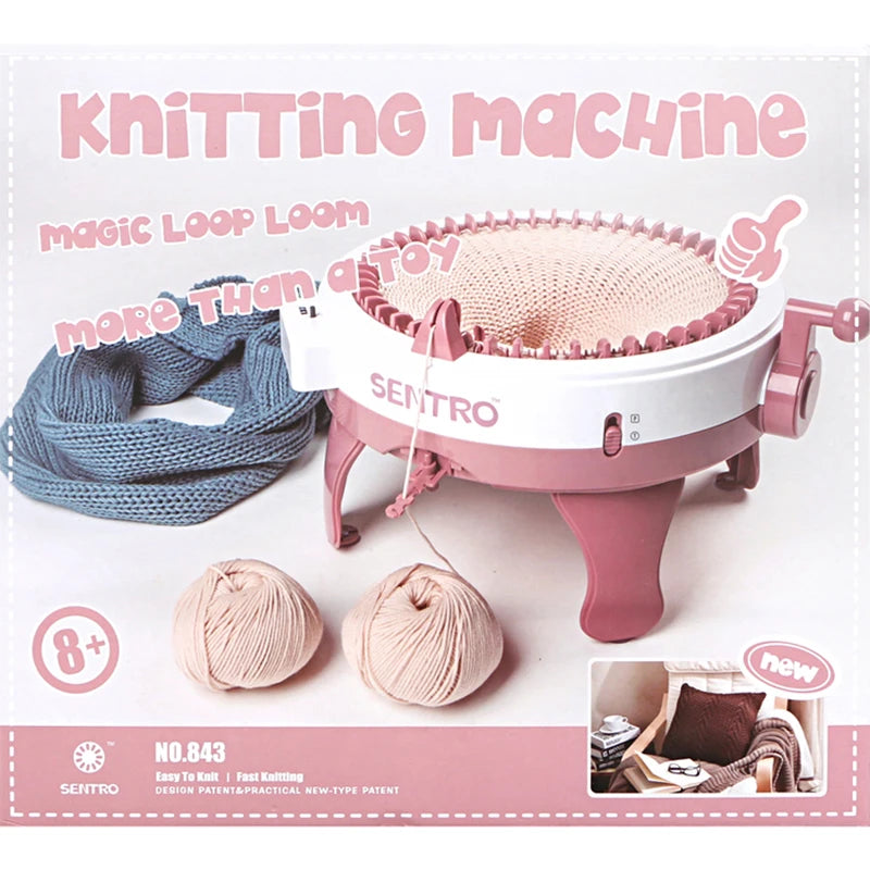 Manual Automatic Knitting Machine DIY Wool Crochet Scarf Sweater Adult Children Hats Socks Artifact Knitting Tools 22/40/48 Need