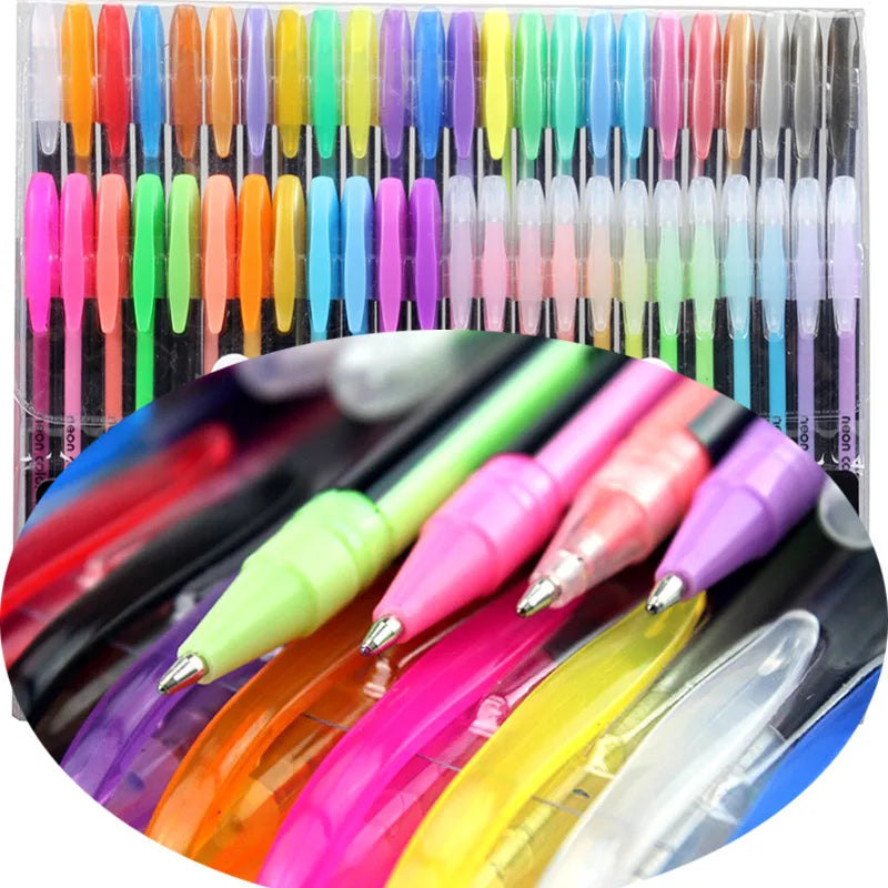 48 Colors Sketch Pen Marker Painting Drawing Stationery Color Brush Pen Kawaii Art Markers Stationery Crafts Brush Pens Set Gift