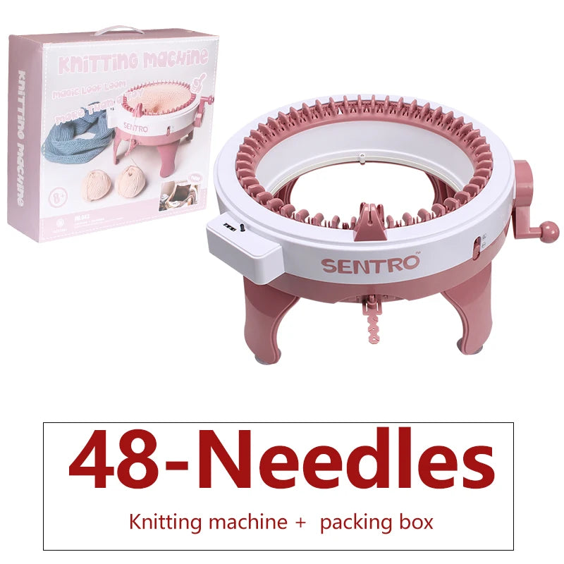 Manual Automatic Knitting Machine DIY Wool Crochet Scarf Sweater Adult Children Hats Socks Artifact Knitting Tools 22/40/48 Need