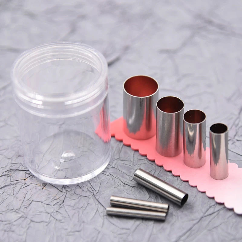 7/8 Pcs Hollow Round Cutter Pottery Tools Polymer Clay Tools Clay Extruder with Organizing Box Carving Modeling Tool