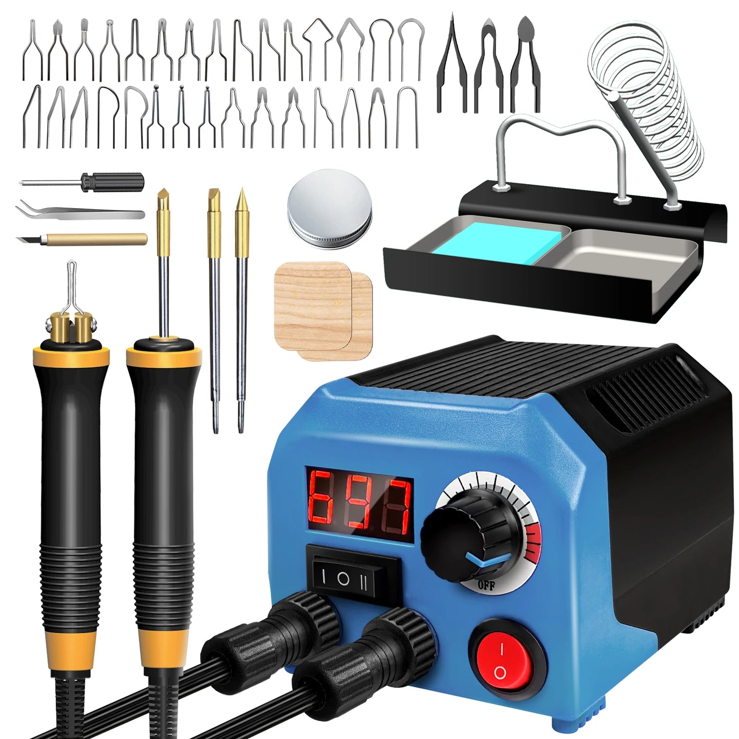 LH55-Z2-NS2 Wood Burner kit Wood Burning Tool Pen   Wood Burning kit with Digital Thermometer Temperature Adjustable Temperature